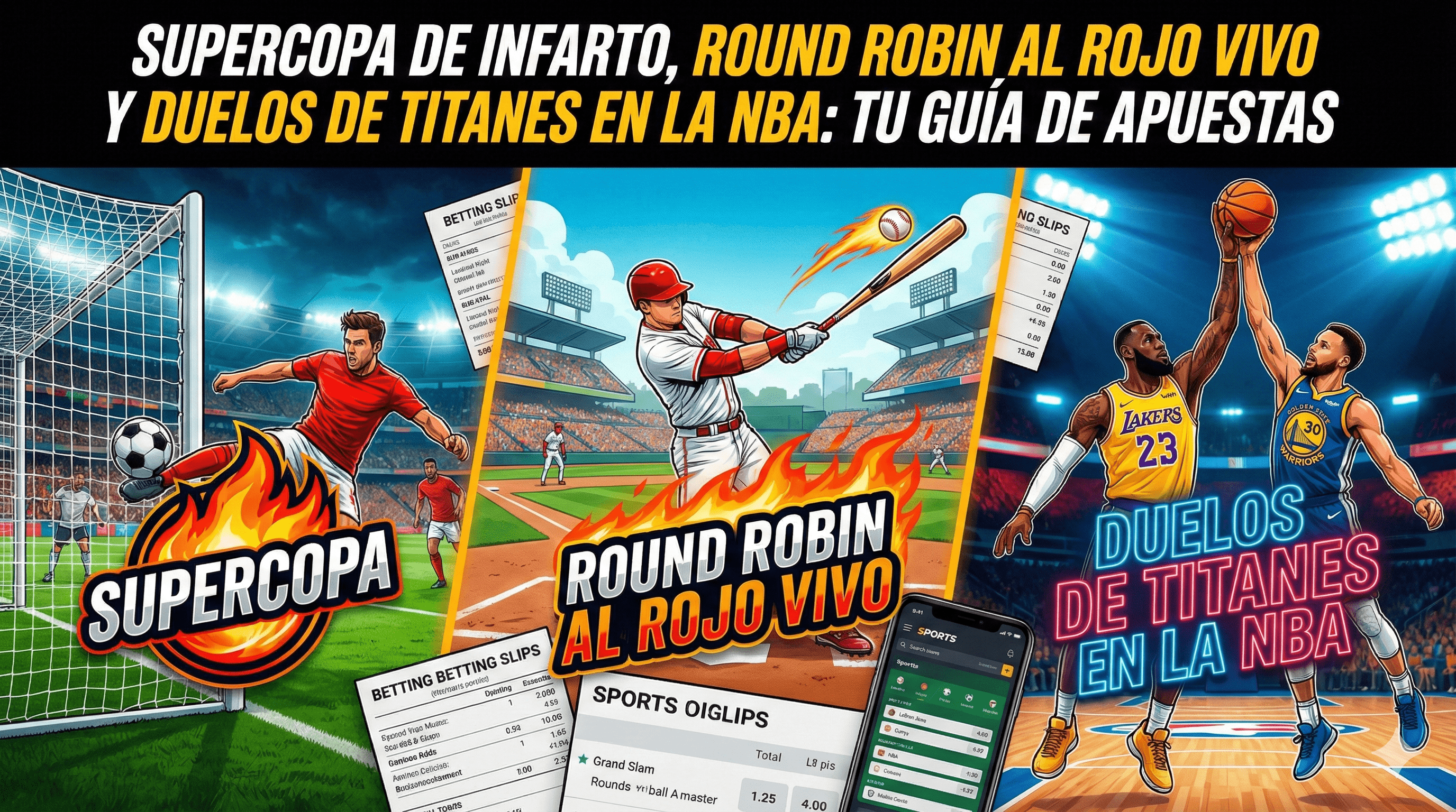 Supercopa de Infarto, Round Robin al Rojo Vivo y Duelos de Titanes en la NBA: Tu Guía de Apuestas (Semana 5-11 Enero)