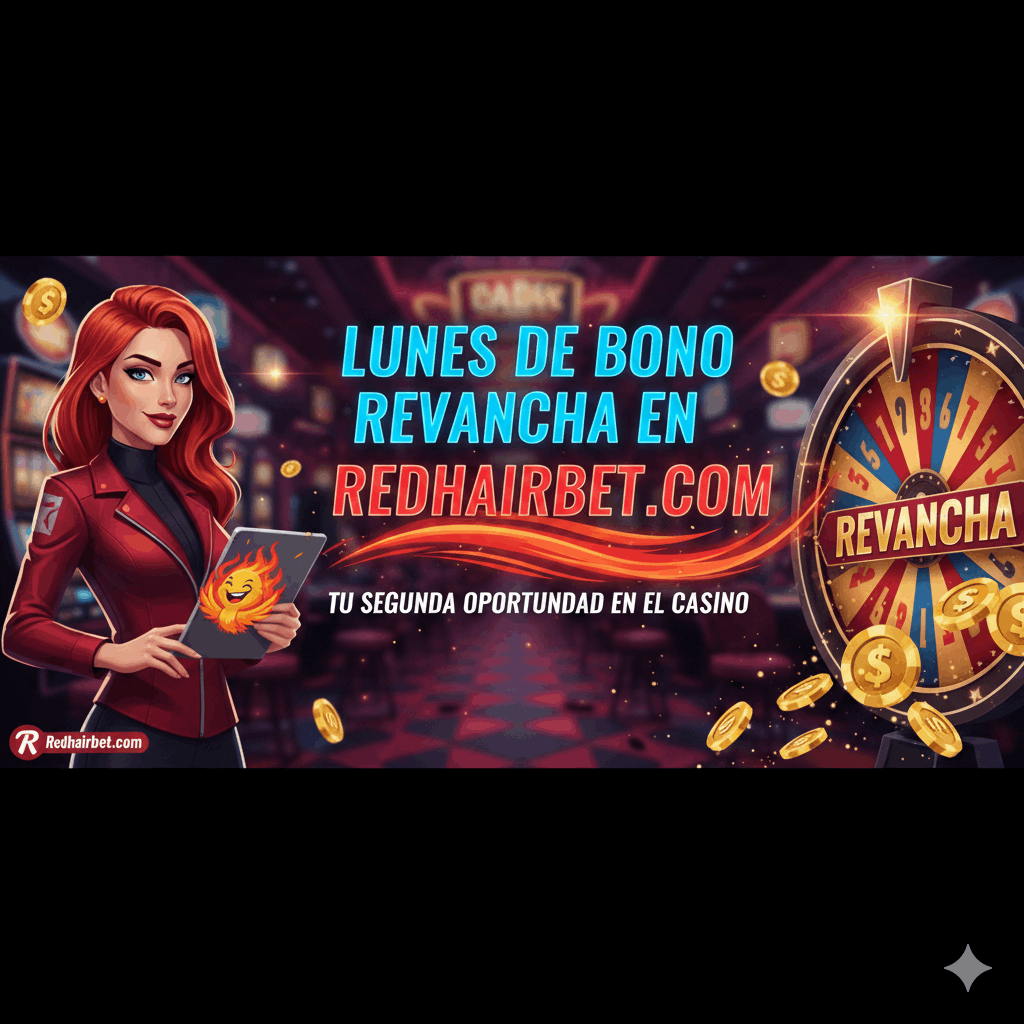 Lunes de bono revancha en Redhairbet.com: Tu segunda oportunidad en el casino