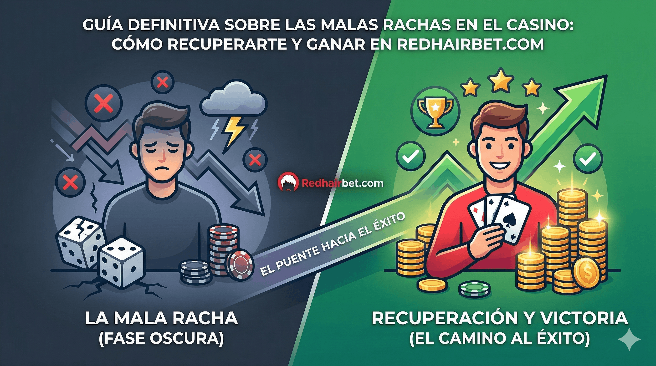 Guía definitiva sobre las malas rachas en el casino: Cómo recuperarte y ganar en Redhairbet.com