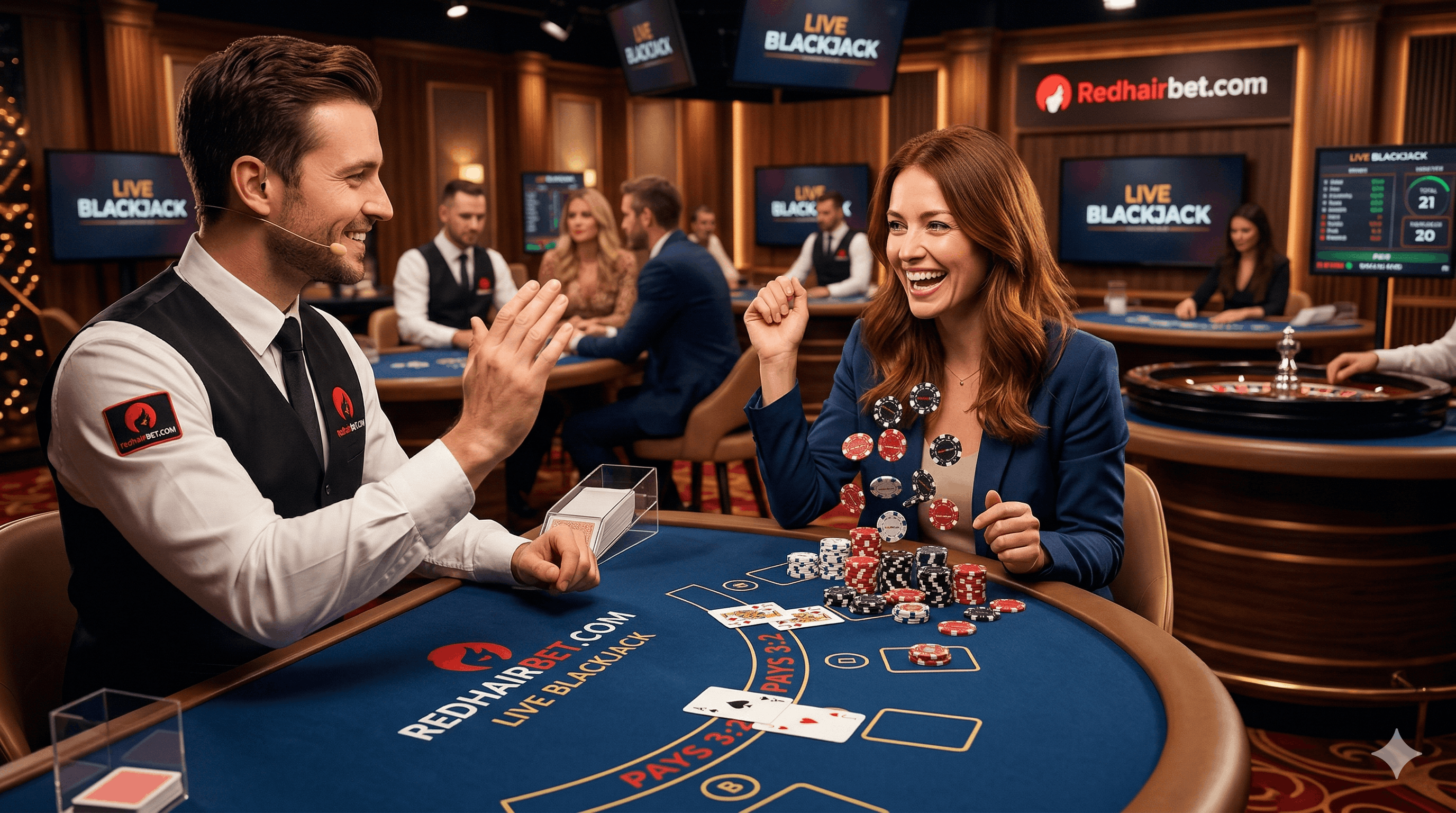 Blackjack en vivo: La guía definitiva para ganar en Redhairbet.com