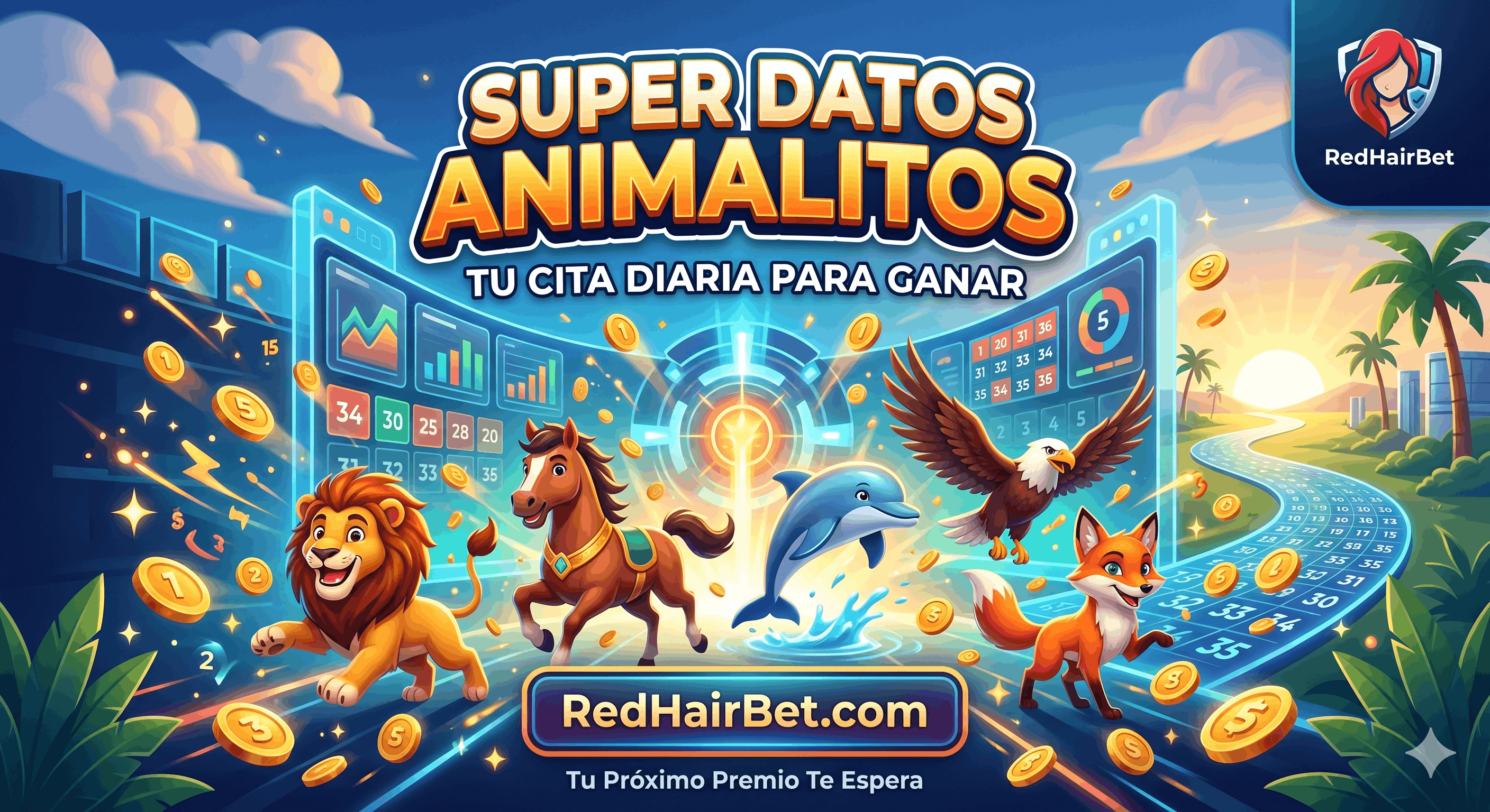 ¡Tus 'Super Datos Animalitos' Diarios te Esperan para Ganar en RedHairBet.com!