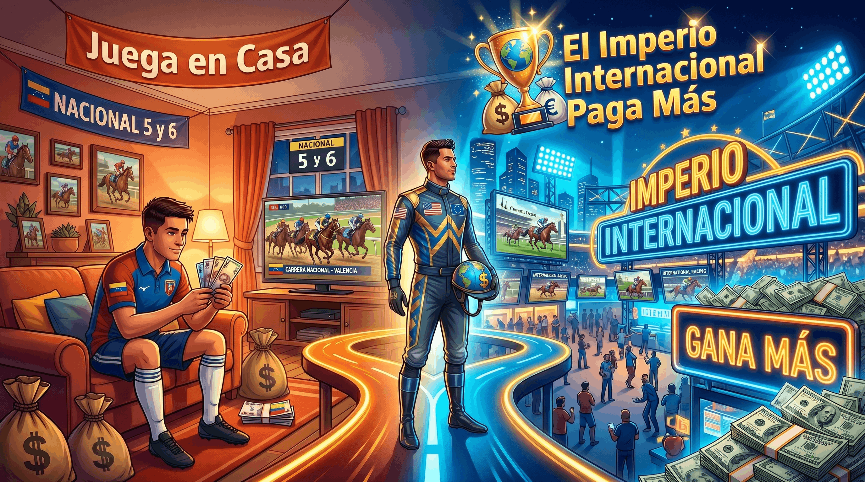 El 5 y 6 Nacional se Juega en Casa, Pero el Imperio Internacional Paga Más