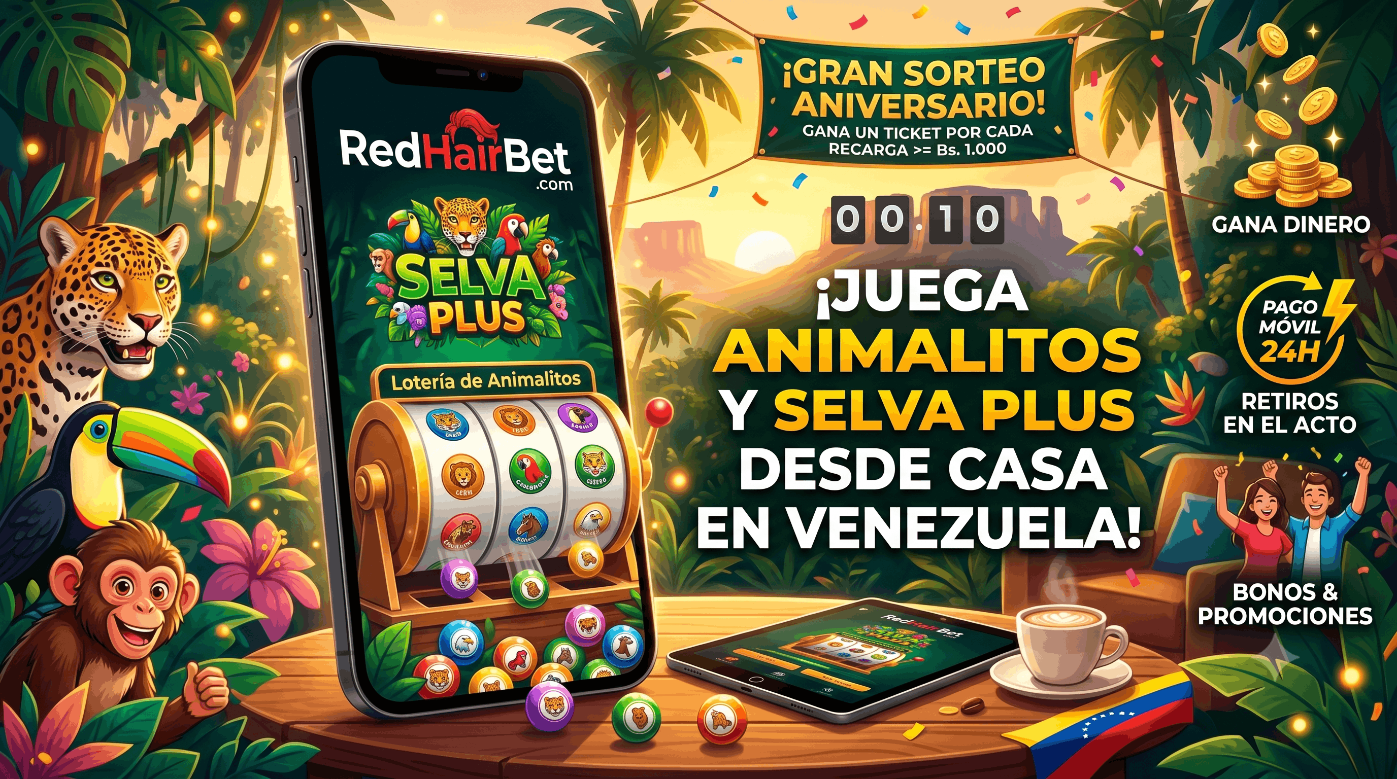 Cómo ganar en Selva Plus y Lotería de Animalitos: Estrategias para jugar desde casa en Venezuela