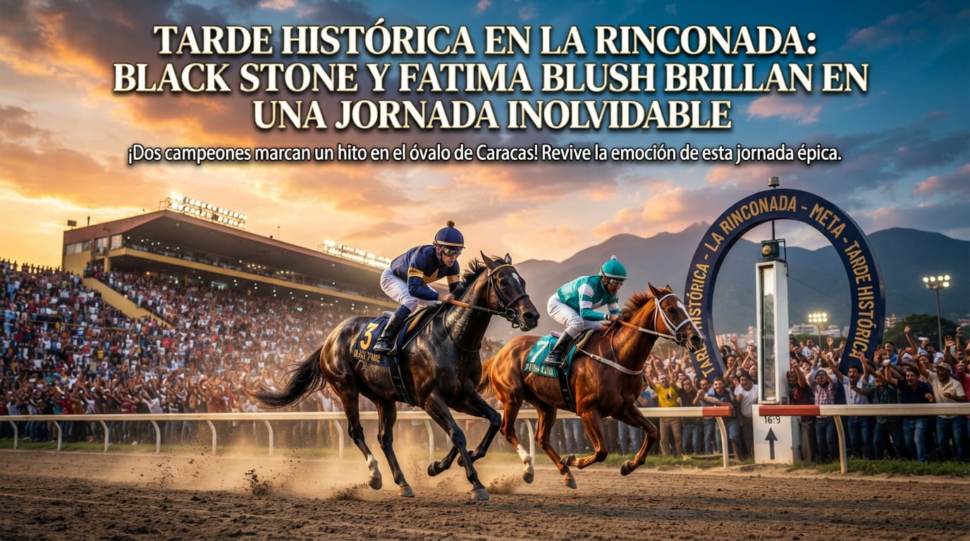 Tarde Historica en La Rinconada: Black Stone y Fatima Blush Brillan en una Jornada Inolvidable
